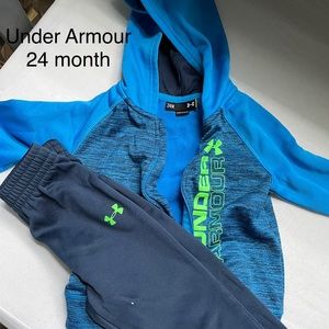 Toddler boys under Armour set euc